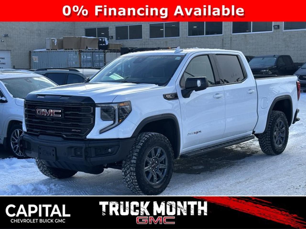 Boasts 15 Highway MPG and 17 City MPG! This GMC Sierra 1500 boasts a Gas V8 6.2L/376 engine powering this Automatic transmission. TRANSMISSION, 10-SPEED AUTOMATIC WITH ELECTRONIC PRECISION SHIFT, ELECTRONICALLY CONTROLLED with overdrive, and tow/haul mode and steering column paddle shifters. Includes Cruise Grade Braking and Powertrain Grade Braking, REAR AXLE, 3.23 RATIO, LPO, SPORT PEDAL COVER KIT (dealer-installed).* This GMC Sierra 1500 Features the Following Options *LPO, OFF-ROAD HIGH CLEARANCE STEPS (dealer-installed), LPO, GMC MULTIPRO TAILGATE STEP LIGHTS (dealer-installed), LPO, CARGO TIE-DOWNS, (4) (dealer-installed), LICENSE PLATE KIT, FRONT, GVWR, 7100 LBS. (3221 KG), ENGINE, 6.2L ECOTEC3 V8 (420 hp [313 kW] @ 5600 rpm, 460 lb-ft of torque [624 Nm] @ 4100 rpm); featuring Dynamic Fuel Management, ENGINE BLOCK HEATER, AT4X PREFERRED EQUIPMENT GROUP includes standard equipment, ACTIVE EXHAUST, DUAL, SPORT-MODE ENABLED, 3 YEARS SIRIUSXM.* Visit Us Today *Stop by Capital Chevrolet Buick GMC Inc. located at 13103 Lake Fraser Drive SE, Calgary, AB T2J 3H5 for a quick visit and a great vehicle!