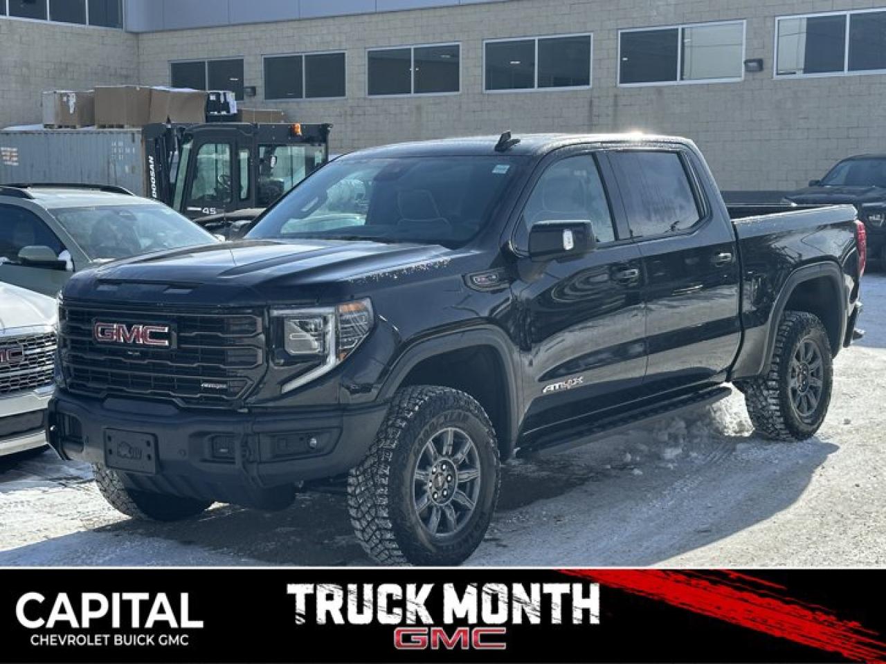 Scores 15 Highway MPG and 17 City MPG! This GMC Sierra 1500 delivers a Gas V8 6.2L/376 engine powering this Automatic transmission. TRANSMISSION, 10-SPEED AUTOMATIC WITH ELECTRONIC PRECISION SHIFT, ELECTRONICALLY CONTROLLED with overdrive, and tow/haul mode and steering column paddle shifters. Includes Cruise Grade Braking and Powertrain Grade Braking, REAR AXLE, 3.23 RATIO, LPO, SPORT PEDAL COVER KIT (dealer-installed).*This GMC Sierra 1500 Comes Equipped with These Options *LPO, OFF-ROAD HIGH CLEARANCE STEPS (dealer-installed), LPO, GMC MULTIPRO TAILGATE STEP LIGHTS (dealer-installed), LPO, CARGO TIE-DOWNS, (4) (dealer-installed), LICENSE PLATE KIT, FRONT, GVWR, 7100 LBS. (3221 KG), ENGINE, 6.2L ECOTEC3 V8 (420 hp [313 kW] @ 5600 rpm, 460 lb-ft of torque [624 Nm] @ 4100 rpm); featuring Dynamic Fuel Management, ENGINE BLOCK HEATER, AT4X PREFERRED EQUIPMENT GROUP includes standard equipment, ACTIVE EXHAUST, DUAL, SPORT-MODE ENABLED, 3 YEARS SIRIUSXM.* Visit Us Today *A short visit to Capital Chevrolet Buick GMC Inc. located at 13103 Lake Fraser Drive SE, Calgary, AB T2J 3H5 can get you a reliable Sierra 1500 today!