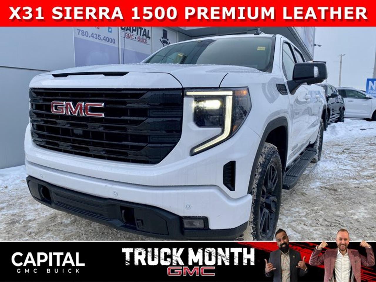 Take a look at this 2026 GMC SIERRA 1500 Elevation Premium Package... Fully Equipped with Power Sunroof, Elevation Black Package, Heated Leather BUCKET Seats, X31 Package, Dual Exhaust, Heated Steering, Adaptive Cruise Control, 360 CAM, 6 Assist Steps, MultiPro Tailgate, Integrated Brake Controller, Wireless Charger, Blind Zone monitoring, and so much more!Ask for the Internet Department for more information or book your test drive today! Text 825-445-0521 for fast answers at your fingertips!AMVIC Licensed Dealer - Licence Number B1044900Disclaimer: All prices are plus taxes and include all cash credits and loyalties. See dealer for details. AMVIC Licensed Dealer # B1044900