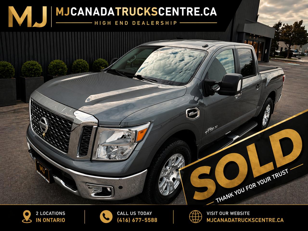 2017 Nissan Titan Crew Cab SV 4WD - 75245 Kms ( SOLD UNIT )