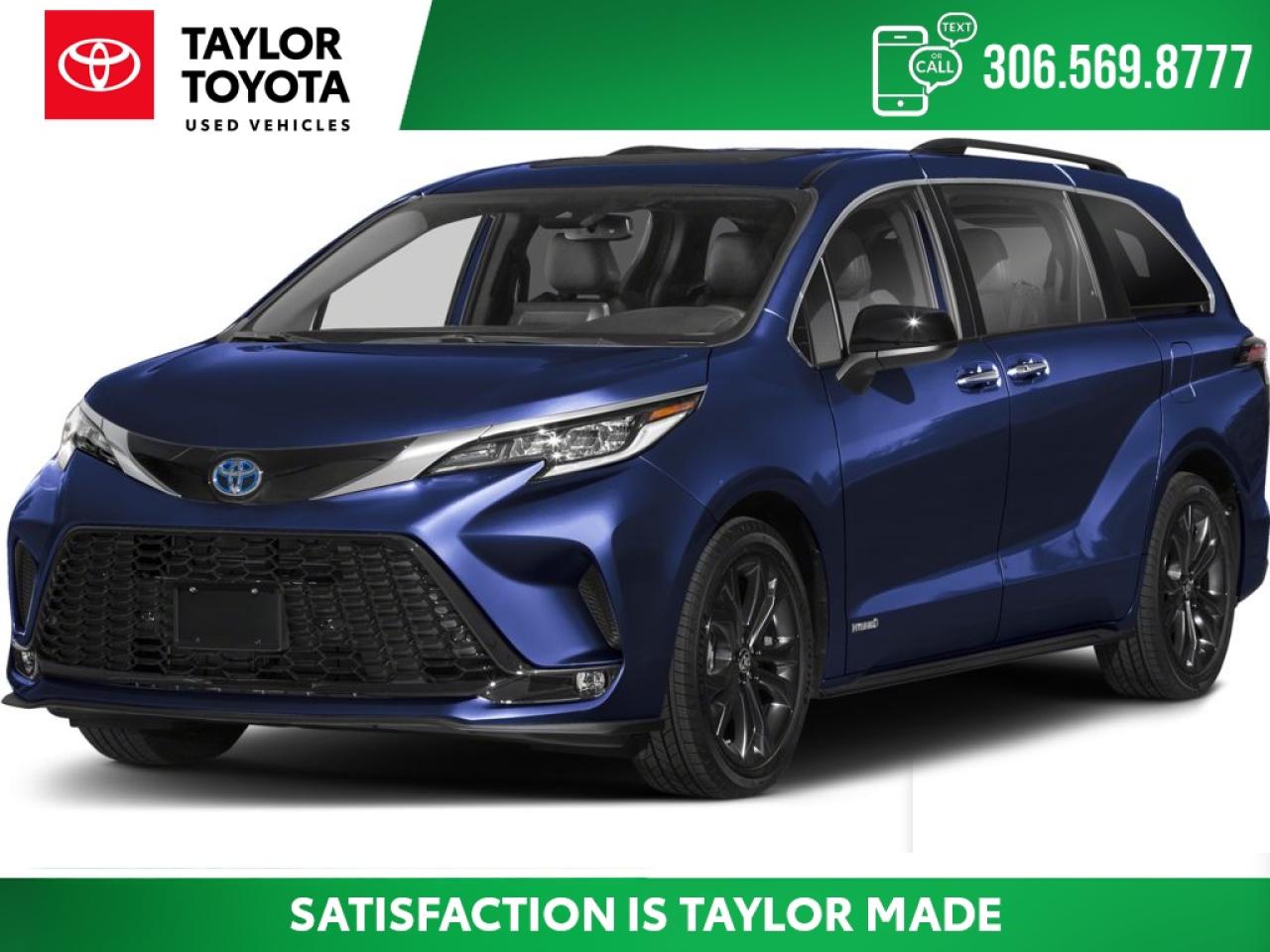 3rd Row Seating, 7 Passenger Seating, Backup Camera, Blind Spot Detection, Bluetooth, Heated Seats, Leather, Not a Rental, Power Sliding Doors, Remote Start, Engine Block Heater, Steering Wheel Controls, Apple Car Play, 8 Speakers, Alloy wheels, AM/FM radio: SiriusXM, Auto High-beam Headlights, Automatic temperature control, Brake assist, Electronic Stability Control, Front dual zone A/C, Fully automatic headlights, Power Liftgate, Power moonroof, Reclining 3rd row seat, Sienna XSE Grade, Speed control.<br><br><br>Recent Arrival! 2.5L 4-Cylinder 16V DOHC eCVT FWD Odometer is 14087 kilometers below market average!<br><br><br>As a family run business, we at Taylor Toyota understand the need to provide you with the highest quality automobile goods and services. Our services dont start and stop from the moment you step onto our lot to the moment you drive off; we always make sure you are being taken care of throughout the lifetime of your vehicle.<br><br><br>90-Day No Payment Promotion On approved credit. Interest may accrue during the deferral period. The 90-day payment deferral is offered through participating lenders, including Scotiabank, and is subject to lender approval. Final terms and conditions are determined by the lending institution.