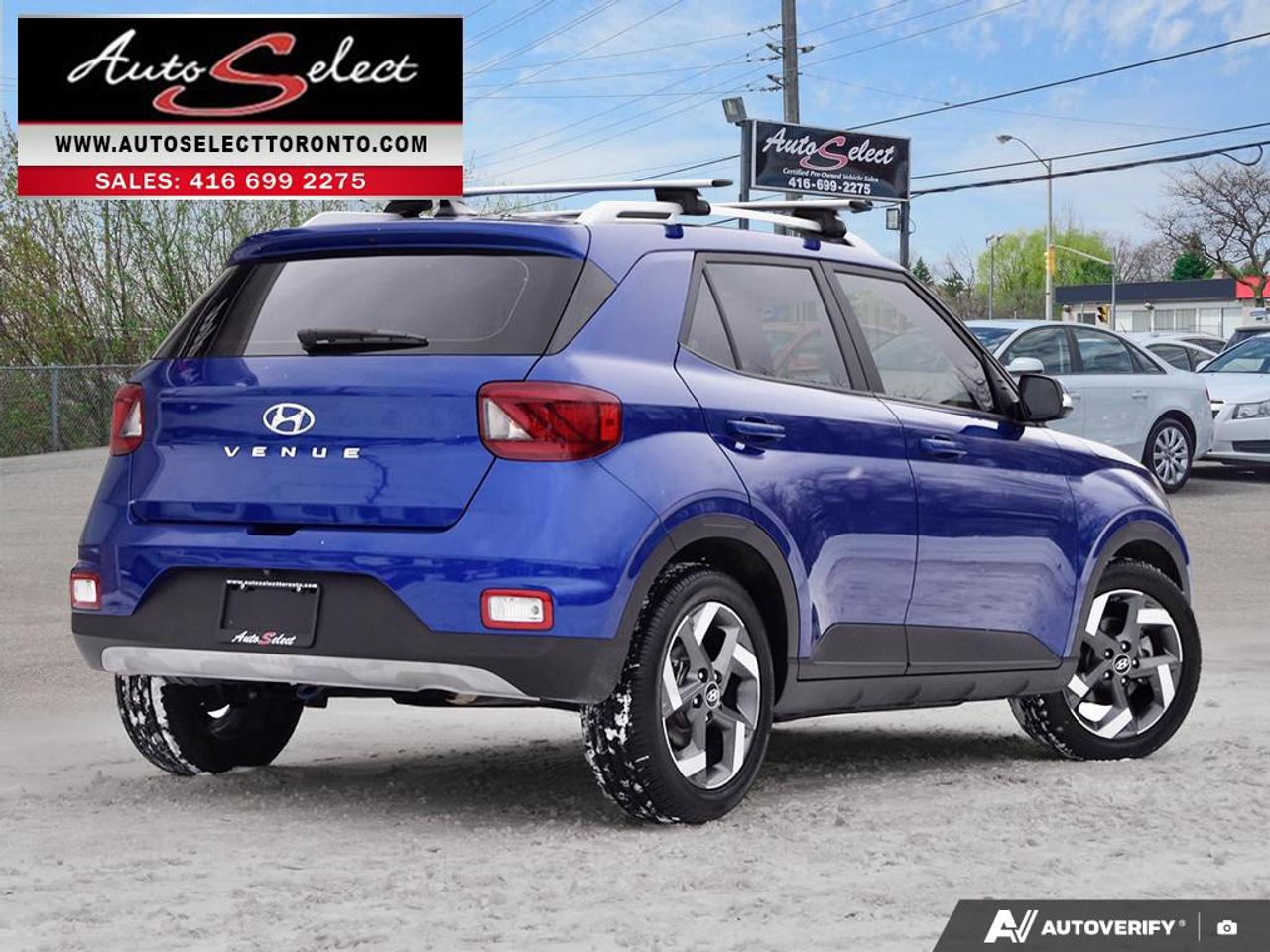 2020 Hyundai Venue Ultimate w/Black Interior (IVT) Sunroof - Apple Carplay - Clean Carfax Photo3