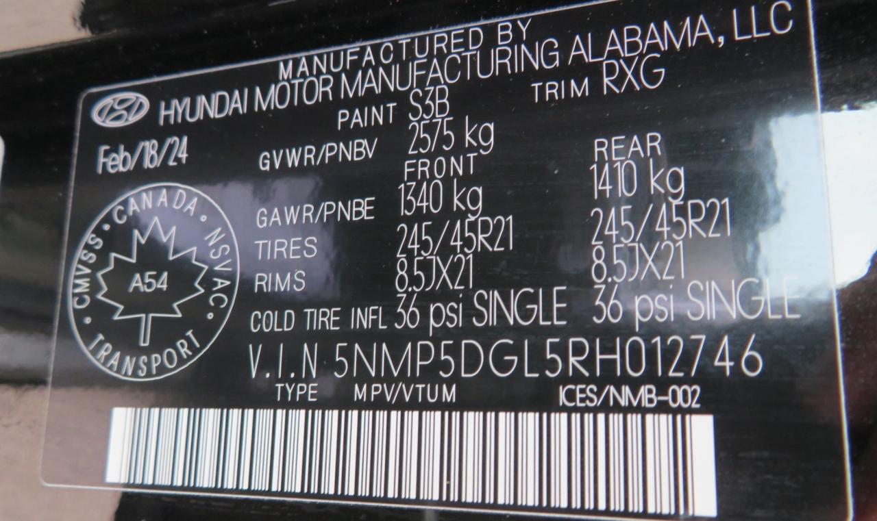 2024 Hyundai Santa Fe Ultimate Calligraphy AWD w/Beige Interior Photo