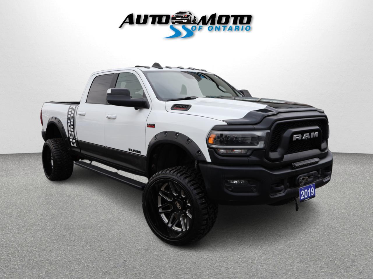 Used 2019 RAM 2500 POWER WAGON HEMI CREW 4WD CERTIFIED *ACCIDENT FREE* CAMERA NAV BLUETOOTH LEATHER HEATED SEATS SUNROOF CRUISE ALLOYS for sale in Burlington, ON