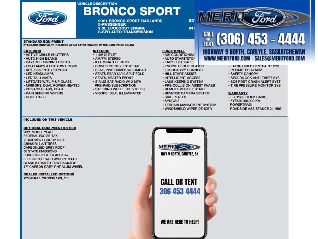 2021 Ford Bronco Sport BADLANDS Photo1