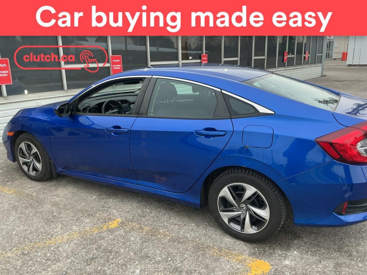 1 OWNER / Front Heated Seats, Climate Control, Bluetooth Music and more!<br> <br>Clutch is the largest online used car retailer in Canada, delivering a seamless, hassle-free car-buying experience to drivers everywhere. Shop thousands of used cars online, get the right one delivered to your door, and enjoy peace of mind with our 10-Day Money-Back Guarantee. How sweet is that? To learn more, visit clutch.ca.<br> <br>The top features for this car include:<br> <br>Brake Assist<br>Front Heated Seats<br>Climate Control<br>Bluetooth Music<br>Touchscreen Display<br>Cruise Control<br>Adaptive Cruise Control<br>12V Outlet<br>Hands Free Device Connectivity<br>Apple CarPlay<br>Android Auto<br>USB Input<br>Keyless Entry<br>Lane Departure Warning<br>Active Lane Keep Assistance<br>Forward Collision Mitigation<br>Pedestrian Detection<br>Hill Assistance<br>Automatic High Beams<br>Rear View Camera<br> <br>Seamless home delivery - Delivery to your door in a matter of days. Available on select packages.<br> <br>Try it out for 10 days - If you do not like it, we will take it back. <br> <br>Quality assured - All cars go through our rigorous 210-point inspection and reconditioning process.<br> <br>Peace of mind - Warranty and protection plans available.<br> <br>Haggle-free - No haggling or hard sells.<br> <br>100% Transparency - Full inspection reports on every car, including high-res photography and a free Carfax report.<br> <br>Listed price is for cash purchase only and does not include taxes, Shipping Fees (if applicable), Delivery Fees (if applicable), government licensing fees.<br> <br>Previous Provincial Registrations:<br>Ontario<br> <br>Stock # 84927