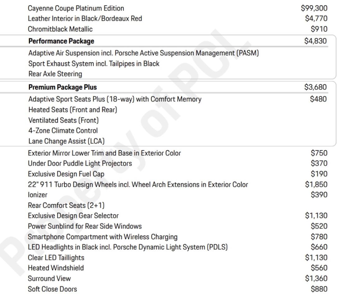 2023 Porsche Cayenne PLATINUM | COUPE | PERFORMANCE & PREMIUM PKG  | 22 Photo