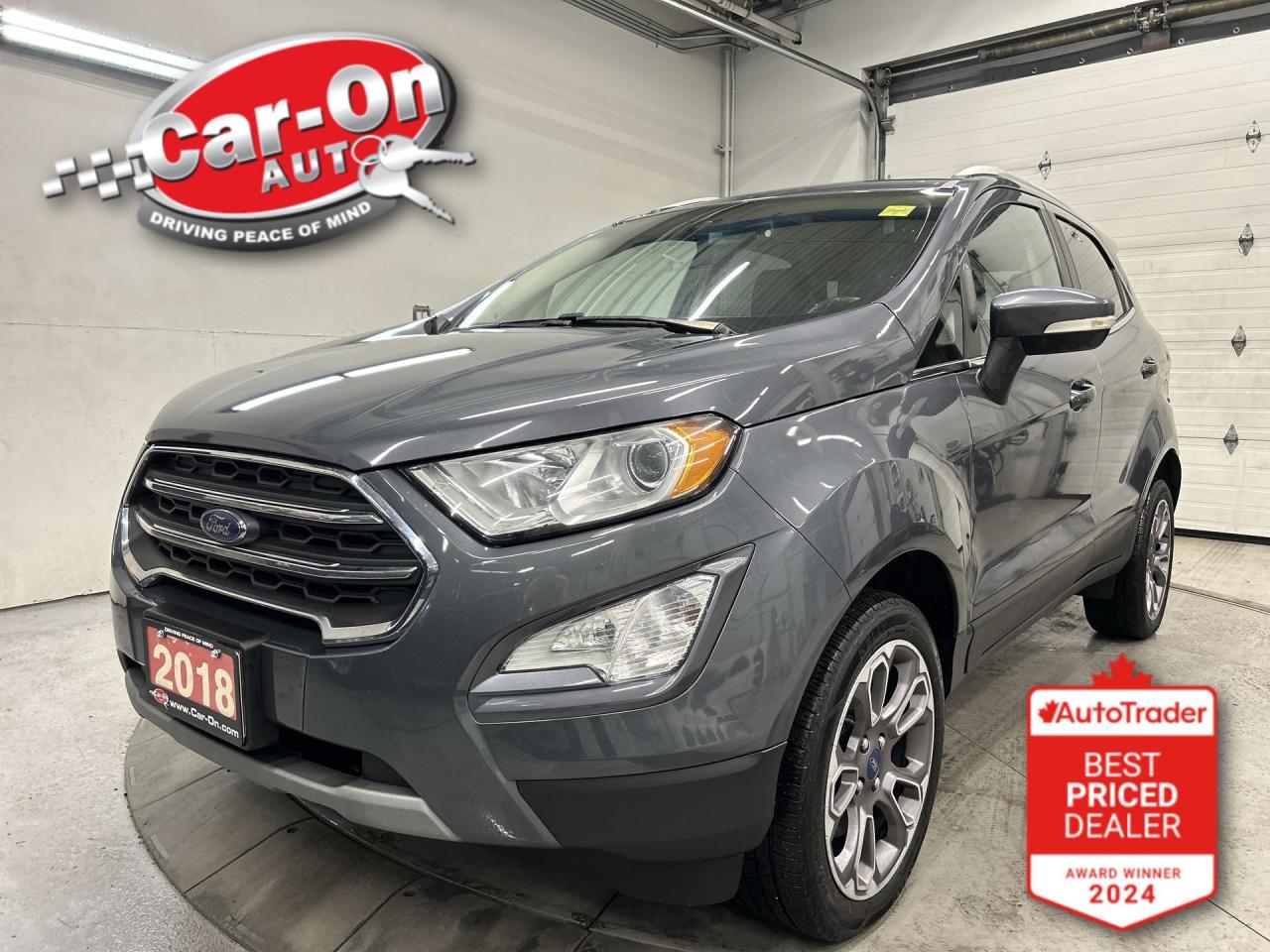 Used 2018 Ford EcoSport TITANIUM AWD | HTD LEATHER | SUNROOF | CARPLAY for sale in Ottawa, ON