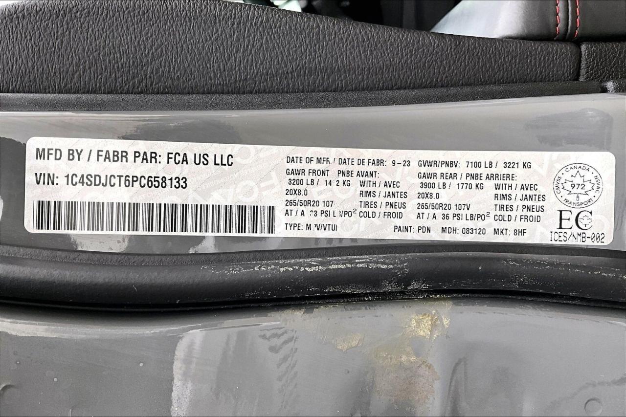 2023 Dodge Durango RT Blacktop | Vented Leather | Sunroof | AWD Photo