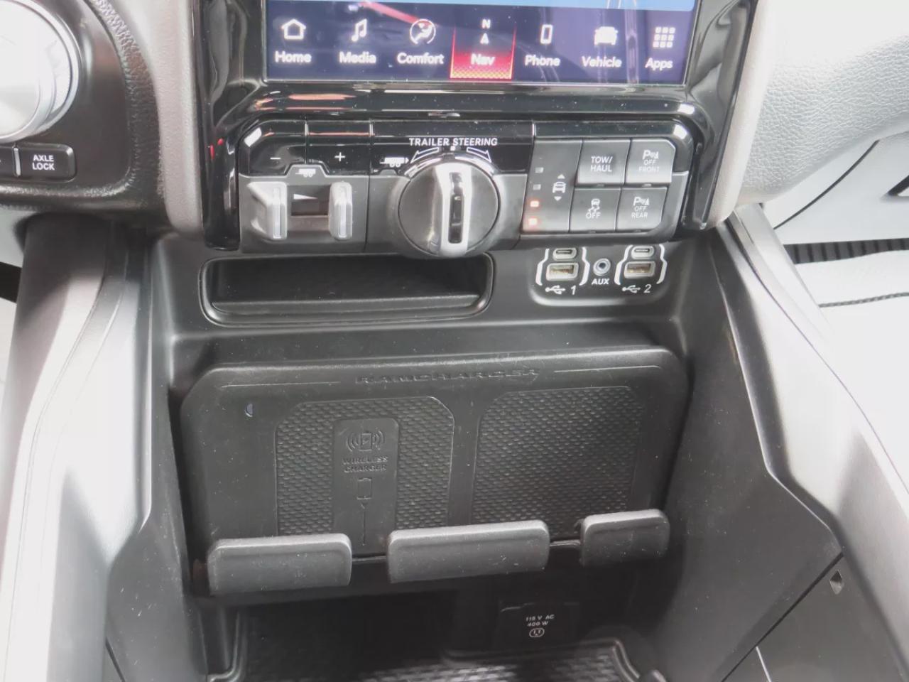 2022 RAM 1500 Rebel (**SAFETY/CERTIFIED!!**4WD**RUNNING BOARDS**TRAILER HITCH**TONNEAU COVER**REMOTE START**BRAKE CONTROLLER**FRONT TOW HOOKS**NAVIGATION**FOG LIGHTS**WIRELESS PHONE CHARGING**HEATED FRONT AND REAR SEATS**REVERSE CAMERA**LEATHER**SUNROOF**PUSH BUTTON ST Photo