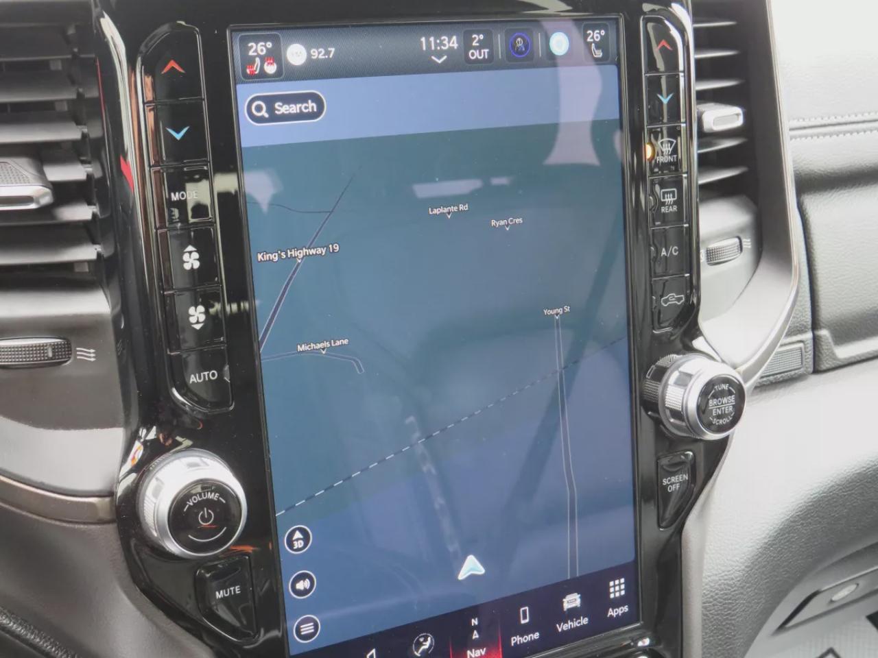 2022 RAM 1500 Rebel (**SAFETY/CERTIFIED!!**4WD**RUNNING BOARDS**TRAILER HITCH**TONNEAU COVER**REMOTE START**BRAKE CONTROLLER**FRONT TOW HOOKS**NAVIGATION**FOG LIGHTS**WIRELESS PHONE CHARGING**HEATED FRONT AND REAR SEATS**REVERSE CAMERA**LEATHER**SUNROOF**PUSH BUTTON ST Photo