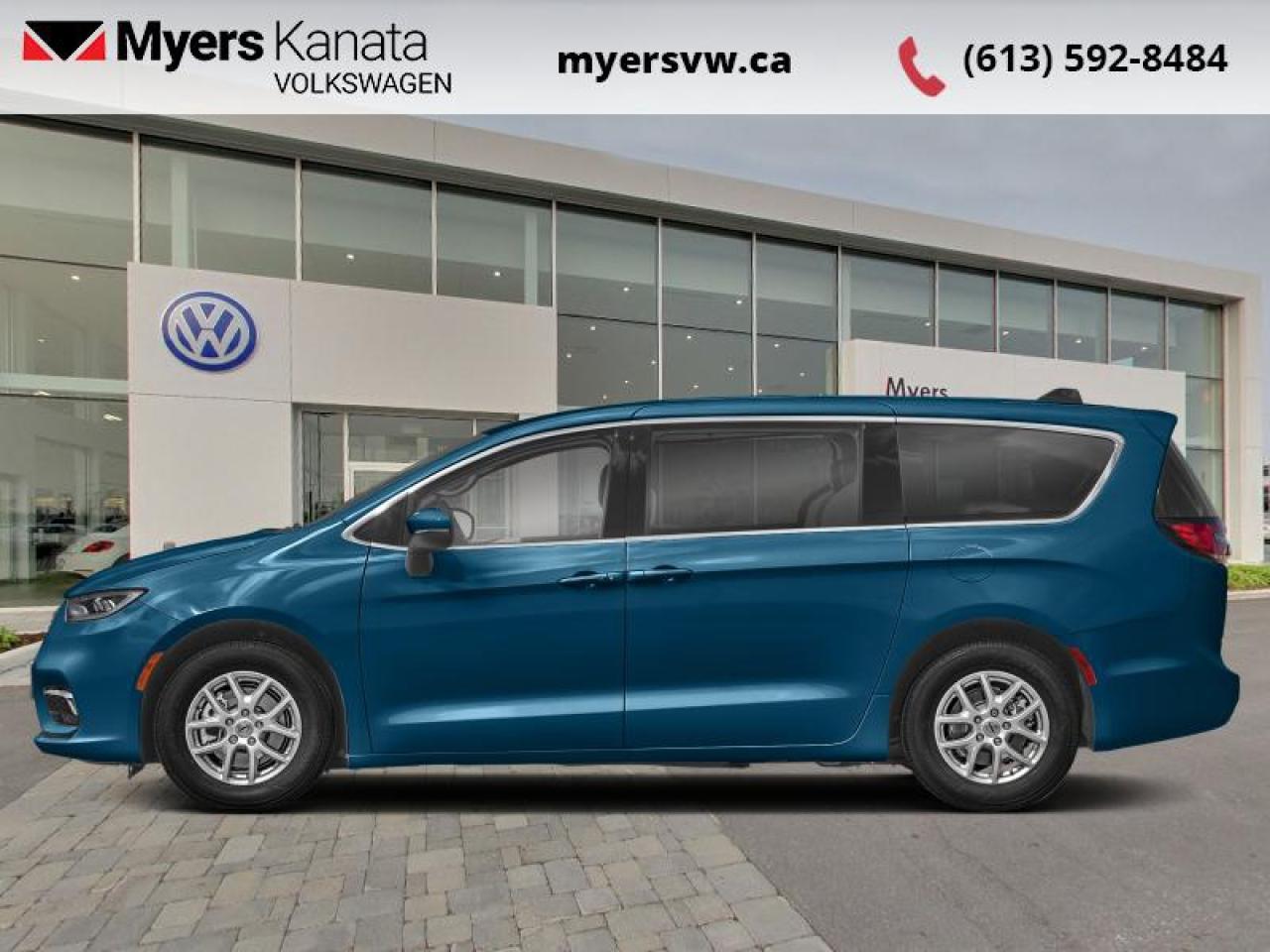 <b>Apple CarPlay,  Android Auto,  360 Camera,  Synthetic Leather Seats,  Heated Seats!</b><br> <br>  Compare at $36350 - Our Price is just $35291! <br> <br>This stylish Chrysler Pacifica is hands-down the ultimate family vehicle, with upscale features and tons of flexibility. This 2024 Chrysler Pacifica is fresh on our lot in Kanata. <br> <br>Designed for the family on the go, this 2024 Chrysler Pacifica is loaded with clever and luxurious features that will make it feel like a second home on the road. Far more than your moms old minivan, this stunning Pacifica will feel modern, sleek, and cool enough to still impress your neighbors. If you need a minivan for your growing family, but still want something that feels like a luxury sedan, then this Pacifica is designed just for you. This van has 72,985 km. Its Blue in colour and is completely accident free based on the <a href=https://vhr.carfax.ca/?id=jBotRJWtBM7GJm+v6zPV4mLDQmH5v36m target=_blank>CARFAX Report</a>. It has an Automatic transmission and is powered by a 287HP 3.6L V6 Cylinder Engine. <br> <br> Our Pacificas trim level is Touring L. This Pacifica Touring L steps things up with Caprice synthetic leather upholstery, Apple CarPlay and Android Auto connectivity, USB mobile projection and an 360 camera system, along with great standard features like power sliding doors, heated and power-adjustable front seats with lumbar support and cushion tilt, 2nd row captains chairs with 60-40 split bench 3rd row seats, a heated TechnoLeather leatherette steering wheel, adaptive cruise control, proximity keyless entry with remote engine start, and a power tailgate for rear cargo access. Additional features also include a 10.1-inch infotainment screen powered by Uconnect 5, dual-zone front climate control, blind spot detection, Park Assist rear parking sensors, lane keeping assist with lane departure warning, and forward collision warning with active braking. This vehicle has been upgraded with the following features: Apple CarPlay, Android Auto, 360 Camera, Synthetic Leather Seats, Heated Seats, Heated Steering Wheel, Power Liftgate.<br> To view the original window sticker for this vehicle view this <a href=http://www.chrysler.com/hostd/windowsticker/getWindowStickerPdf.do?vin=2C4RC1BG2RR180003 target=_blank>http://www.chrysler.com/hostd/windowsticker/getWindowStickerPdf.do?vin=2C4RC1BG2RR180003</a>. <br/><br> <br>To apply right now for financing use this link: <a href=https://www.myersvw.ca/en/form/new/financing-request-step-1/44 target=_blank>https://www.myersvw.ca/en/form/new/financing-request-step-1/44</a><br><br> <br/><br>Backed by Myers Exclusive NO Charge Engine/Transmission for life program lends itself for your peace of mind and you can buy with confidence. Call one of our experienced Sales Representatives today and book your very own test drive! Why buy from us? Move with the Myers Automotive Group since 1942! We take all trade-ins - Appraisers on site - Full safety inspection including e-testing and professional detailing prior delivery! <br><br>*LIFETIME ENGINE TRANSMISSION WARRANTY NOT AVAILABLE ON VEHICLES MARKED AS-IS, VEHICLES WITH KMS EXCEEDING 140,000KM, VEHICLES 8 YEARS & OLDER, OR HIGHLINE BRAND VEHICLES (eg.BMW, INFINITI, CADILLAC, LEXUS...). FINANCING OPTIONS NOT AVAILABLE ON VEHICLES MARKED AS-IS OR AS-TRADED.<br> Come by and check out our fleet of 30+ used cars and trucks and 140+ new cars and trucks for sale in Kanata.  o~o