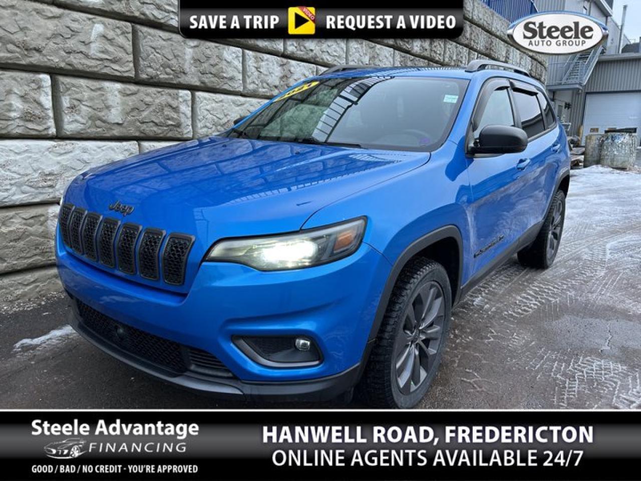 Back-Up Camera, Local Trade, Fresh MVI, ABS brakes, Alloy wheels, Compass, Electronic Stability Control, Heated door mirrors, Heated front seats, Heated steering wheel, Illuminated entry, Low tire pressure warning, ParkView Rear Back-Up Camera, Passenger door bin, Power driver seat, Remote keyless entry, Traction control. Recent Arrival! 9-Speed Automatic 4WD Pentastar 3.2L V6 VVT 4D Sport Utility2021 Jeep Cherokee North 80th AnniversaryReviews:* Cherokee owners tend to be most impressed with the performance of the available V6 engine, a smooth-riding suspension, a powerful and straightforward touchscreen interface, and push-button access to numerous traction-enhancing tools for use in a variety of challenging driving conditions. A flexible and handy cabin, as well as a relatively quiet highway drive, help round out the package. Heres a machine thats built to explore new trails and terrain, while providing a comfortable and compliant ride on the road and highway. Source: autoTRADER.caAre you in need of a trustworthy auto dealership that can deliver comprehensive financing solutions for your next car, irrespective of your credit situation? Look no further than Fredericton Hyundai. Proudly being a part of the Steele Auto Group, Atlantic Canadas most extensive automobile network with an array of 28 distinctive vehicle brands spread across 58 locations (and growing) throughout New Brunswick, Nova Scotia, and PEI, we offer a diverse selection of sought-after mainstream automotive brands. At Fredericton Hyundai, we are fully aware that life doesnt always go according to plan, and unfortunate circumstances can befall the best of us. With this understanding in mind, we extend financing solutions to clients across the credit spectrum via our Steele Advantage Financing program. This unique initiative liaises with more than 20 esteemed financial institutions to secure the optimal financing arrangement for our customers. Regardless of whether you boast an impeccable credit record or are battling with credit issues, Fredericton Hyundai and the Steele Auto Group bring a wealth of knowledge and resources to assist you in securing the ideal vehicle and finance package. Coupled with our convenient door-to-door delivery services and unwavering dedication to superior customer service, Fredericton Hyundai and the Steele Auto Group solidify their position as your premier automotive solution provider in New Brunswick, Nova Scotia, and PEI.