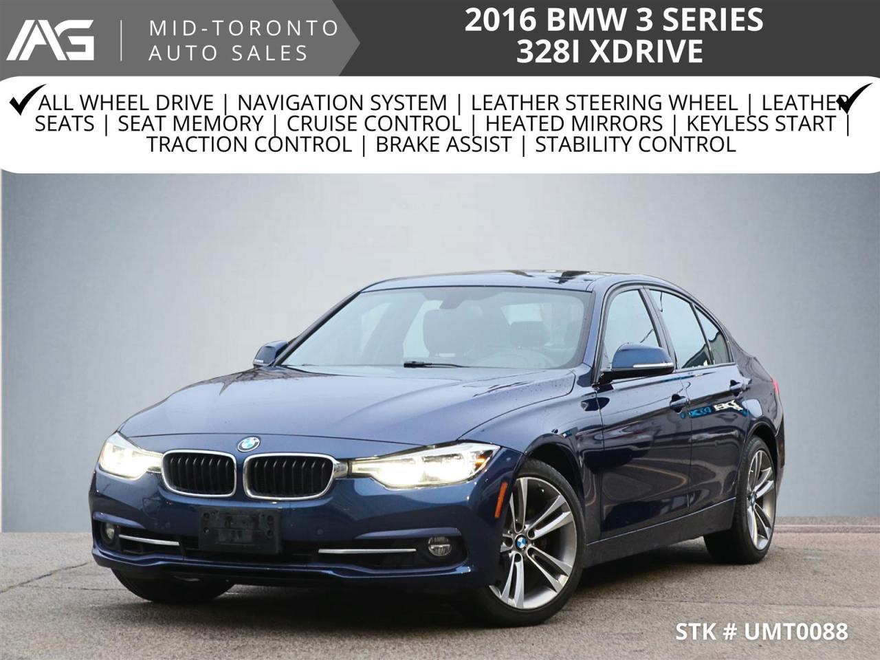 Used 2016 BMW 328xi 328i xDrive Sedan | Premium package | Navigation | for sale in North York, ON