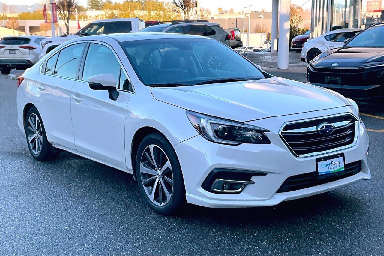 Comfortable, reliable, and refined, this 2018 Subaru Legacy 2.5i Limited delivers a smooth confident ride with the security of Subaru all wheel drive. The Limited trim includes leather trimmed seating, heated front and rear seats, power sunroof, premium audio, touchscreen with navigation and smartphone integration, and advanced safety features. With a spacious interior and excellent all weather capability, this Legacy is a perfect balance of comfort and confidence. Come see it today and take it for a test drive! Drive away with confidence from OpenRoad Toyota Abbotsford! Get our TruePrice upfront with no haggling and no hassle. Every OpenRoad Certified vehicle is fully inspected and backed by a Carfax history report. Visit us today at 30210 Automall Drive in Abbotsford or call now to book your test drive and get behind the wheel!  List Price subject to $595 Documentation Fee, $499 Lease/Finance Fee, and applicable taxes. VSA Dealer #40643