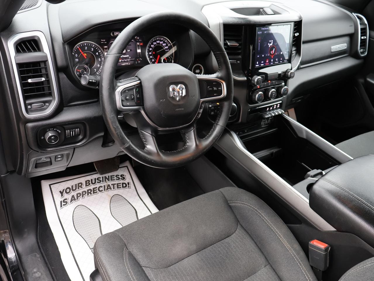 2019 RAM 1500 BIG HORN HEMI 4WD CERTIFIED *ACCIDENT FREE*DODGE MAINTAIN* CAMERA NAV BLUETOOTH HEATED SEATS CRUISE ALLOYS Photo