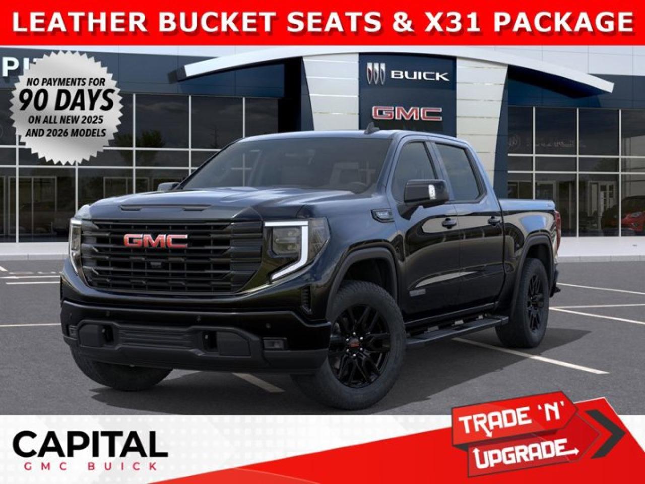 Take a look at this 2026 GMC SIERRA 1500 Elevation Premium Package... Fully Equipped with Power Sunroof, Heated Leather BUCKET Seats, X31 Package, Dual Exhaust, Heated Steering, Adaptive Cruise Control, 360 CAM, 6 Assist Steps, MultiPro Tailgate, Integrated Brake Controller, Wireless Charger, Blind Zone monitoring, and so much more!Ask for the Internet Department for more information or book your test drive today! Text 825-445-0521 for fast answers at your fingertips!AMVIC Licensed Dealer - Licence Number B1044900Disclaimer: All prices are plus taxes and include all cash credits and loyalties. See dealer for details. AMVIC Licensed Dealer # B1044900