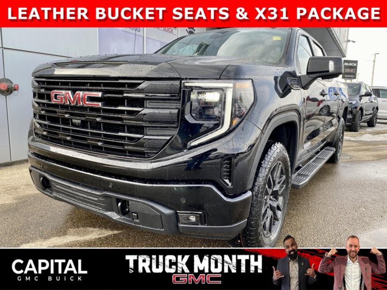 Take a look at this 2026 GMC SIERRA 1500 Elevation Premium Package... Fully Equipped with Power Sunroof, Heated Leather BUCKET Seats, X31 Package, Dual Exhaust, Heated Steering, Adaptive Cruise Control, 360 CAM, 6 Assist Steps, MultiPro Tailgate, Integrated Brake Controller, Wireless Charger, Blind Zone monitoring, and so much more!Ask for the Internet Department for more information or book your test drive today! Text 825-445-0521 for fast answers at your fingertips!AMVIC Licensed Dealer - Licence Number B1044900Disclaimer: All prices are plus taxes and include all cash credits and loyalties. See dealer for details. AMVIC Licensed Dealer # B1044900