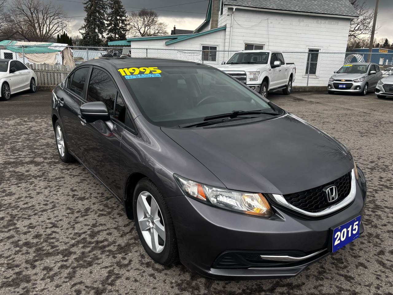 Used 2015 Honda Civic EX, Sunroof, Right Lane Camera, Alloy Wheels for sale in St Catharines, ON