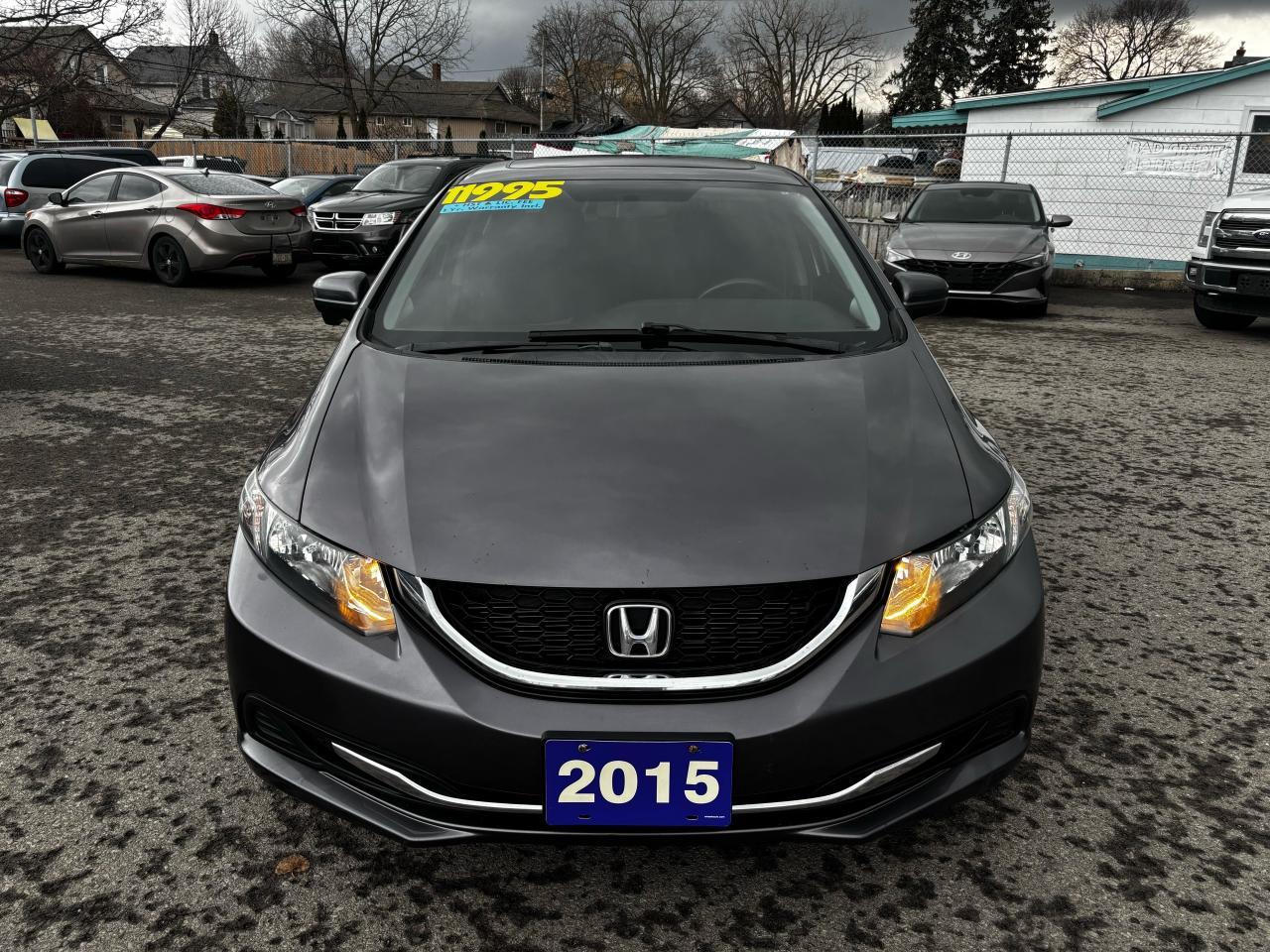 2015 Honda Civic EX, Sunroof, Right Lane Camera, Alloy Wheels Photo