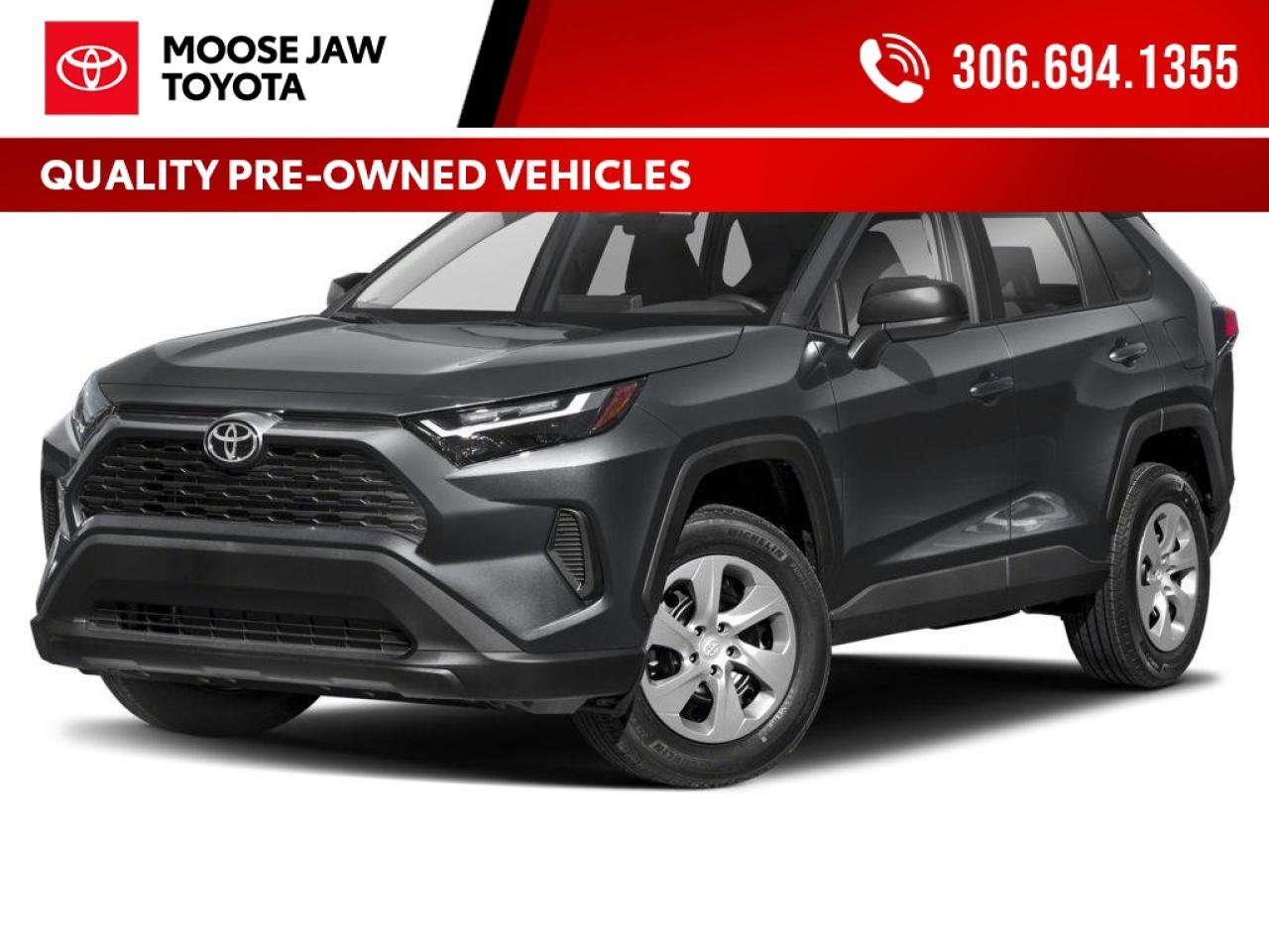 Used 2024 Toyota RAV4 Confident, capable, and efficient. The RAV4 AWD LE offers all-wheel-drive confidence, modern safety features, and Toyota’s legendary reliability for every drive. for sale in Moose Jaw, SK