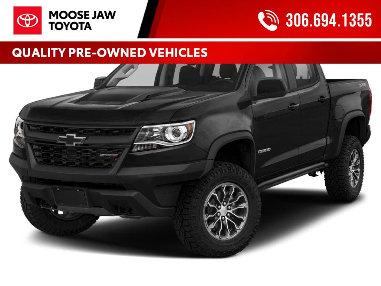 Used 2018 Chevrolet Colorado Low mileage and trail-rated tough. Equipped with the ZR2 Off-Road Package, this Colorado delivers aggressive capability, rugged suspension, and serious off-road performance. for sale in Moose Jaw, SK