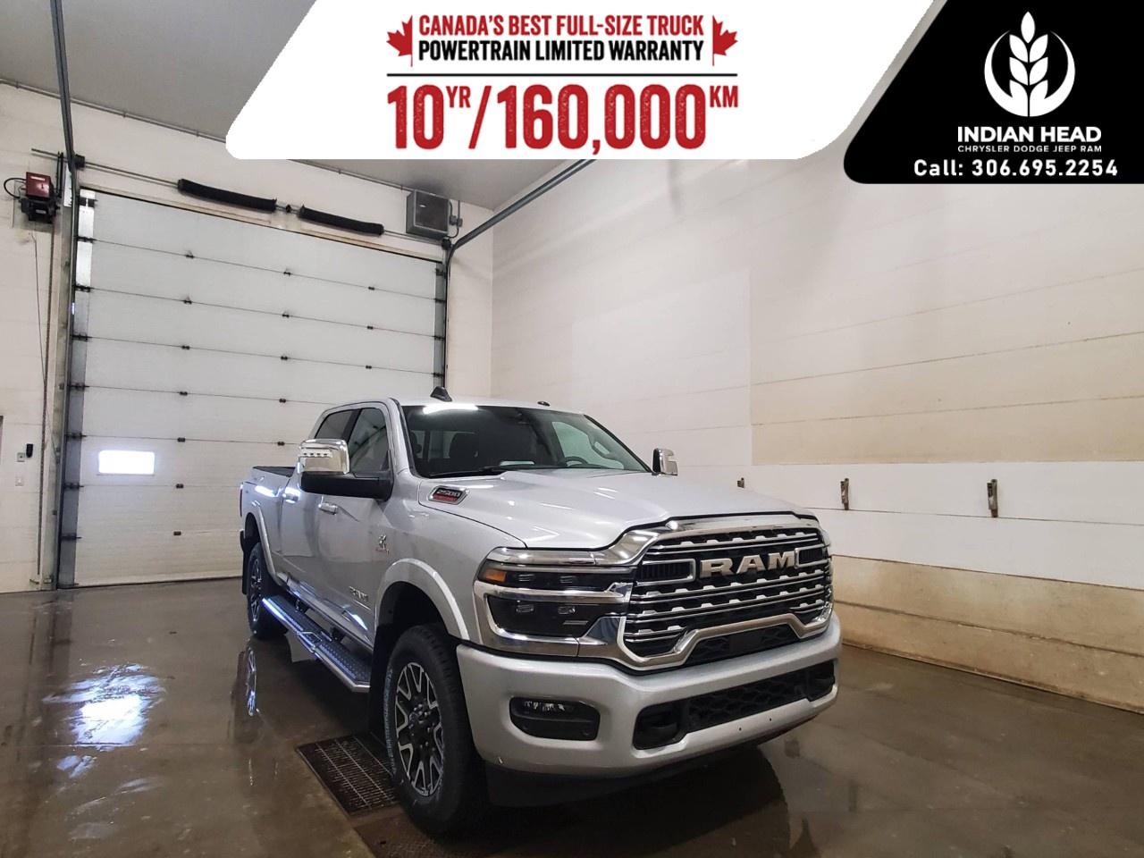 <p>Introducing the 2026 Ram 2500 Limited Longhorn in an elegant silver finish, equipped with a robust 4x4 drivetrain that enhances its impressive handling capabilities. Perfect for both rugged terrains and smooth city roads, this new truck marries power with style.</p><p>The exterior of the Ram 2500 commands attention with its metallic silver hue, complemented by sophisticated alloy wheels. Step inside to discover a luxurious silver interior that harmonizes comfort with class, complete with top-tier amenities such as heated and cooled seats and running boards for easy entry.</p><p>For tech-savvy drivers, this vehicle is a dream come true. The state-of-the-art navigation system and smart device integration keep you connected while on the move. Safety features like a backup camera, lane assist, and parking sensors provide peace of mind, knowing youre in control and secure. Additionally, enjoy the convenience of keyless entry, push-button start, and a remote start feature that suits todays fast-paced lifestyle.</p><p>If youre looking for a blend of luxury, power, and advanced technology, this Ram 2500 Limited Longhorn is the ideal choice. Suiting both families and professionals, it's a perfect companion for those who demand excellence. Contact our dealership to learn more and to drive away in confidence with your new 2026 Ram 2500 today!</p>