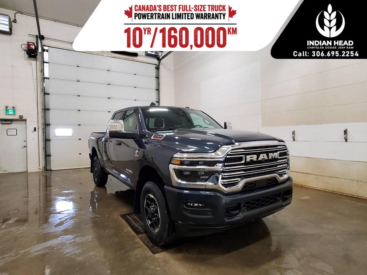 <p>Experience excellence with the 2026 Ram 2500 Laramie 4x4 Crew Cab, featuring a vibrant blue color and rugged 4x4 drivetrain that ensures unrivaled handling no matter the terrain. This truck blends sophistication with strength, making it a compelling choice for those in search of both luxury and performance.</p><p>The exterior of the Ram 2500 Laramie commands attention with its bold lines and striking blue paint, paired with alloy wheels and heated mirrors for a touch of elegance. Inside, you will find a refined blue interior, where comfort meets style. Leather seats and a leatherette steering wheel provide a premium feel, with heated front seats ensuring comfort in all seasons.</p><p>Equipped with cutting-edge technology, the 2026 Ram 2500 Laramie offers a seamless driving experience through features like smart device integration and a navigation system, ensuring you stay connected and on track. Safety is a priority, with a backup camera, parking sensors, lane assist, and adaptive cruise control providing peace of mind on every journey.</p><p>If you're seeking a capable and elegant truck that doesn't compromise on luxury or capability, the 2026 Ram 2500 Laramie is designed for you. Reach out to our dealership today for more information and to schedule a test drive.</p>
