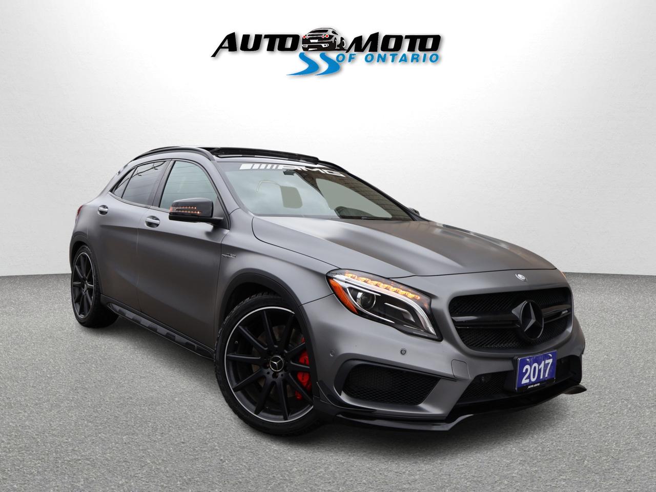 2017 Mercedes-Benz GLA GLA45 AMG AWD CERTIFIED *M.B MAINTAIN* CAMERA NAV BLUETOOTH LEATHER HEATED SEATS SUNROOF CRUISE ALLOYS Photo0