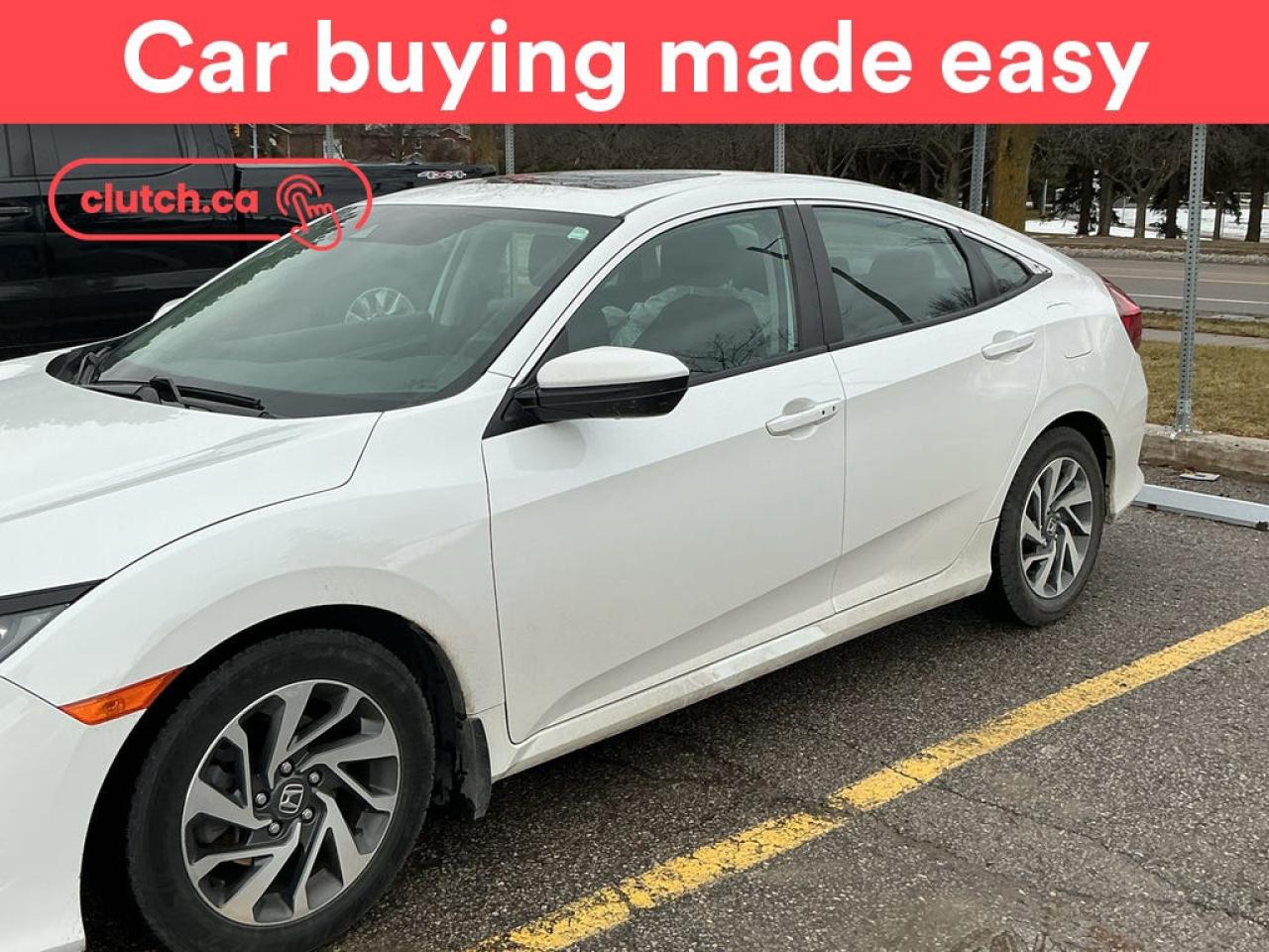 Front Heated Seats, Climate Control, Dual Zone Front Climate Control and more!<br> <br>Clutch is the largest online used car retailer in Canada, delivering a seamless, hassle-free car-buying experience to drivers everywhere. Shop thousands of used cars online, get the right one delivered to your door, and enjoy peace of mind with our 10-Day Money-Back Guarantee. How sweet is that? To learn more, visit clutch.ca.<br> <br>The top features for this car include:<br> <br>Brake Assist<br>Front Heated Seats<br>Climate Control<br>Dual Zone Front Climate Control<br>Bluetooth Music<br>Touchscreen Display<br>Cruise Control<br>Adaptive Cruise Control<br>12V Outlet<br>Hands Free Device Connectivity<br>Apple CarPlay<br>Android Auto<br>USB Input<br>Keyless Entry<br>Passive Keyless Entry<br>Push Button Start<br>Keyfob Remote Start<br>Lane Departure Warning<br>Active Lane Keep Assistance<br>Forward Collision Mitigation<br>Pedestrian Detection<br>Hill Assistance<br>Automatic High Beams<br>Rear View Camera<br>Power Driver Seat<br> <br>Seamless home delivery - Delivery to your door in a matter of days. Available on select packages.<br> <br>Try it out for 10 days - If you do not like it, we will take it back. <br> <br>Quality assured - All cars go through our rigorous 210-point inspection and reconditioning process.<br> <br>Peace of mind - Warranty and protection plans available.<br> <br>Haggle-free - No haggling or hard sells.<br> <br>100% Transparency - Full inspection reports on every car, including high-res photography and a free Carfax report.<br> <br>Listed price is for cash purchase only and does not include taxes, Shipping Fees (if applicable), Delivery Fees (if applicable), government licensing fees.<br> <br>Previous Provincial Registrations:<br>Ontario<br> <br>Stock # 85021