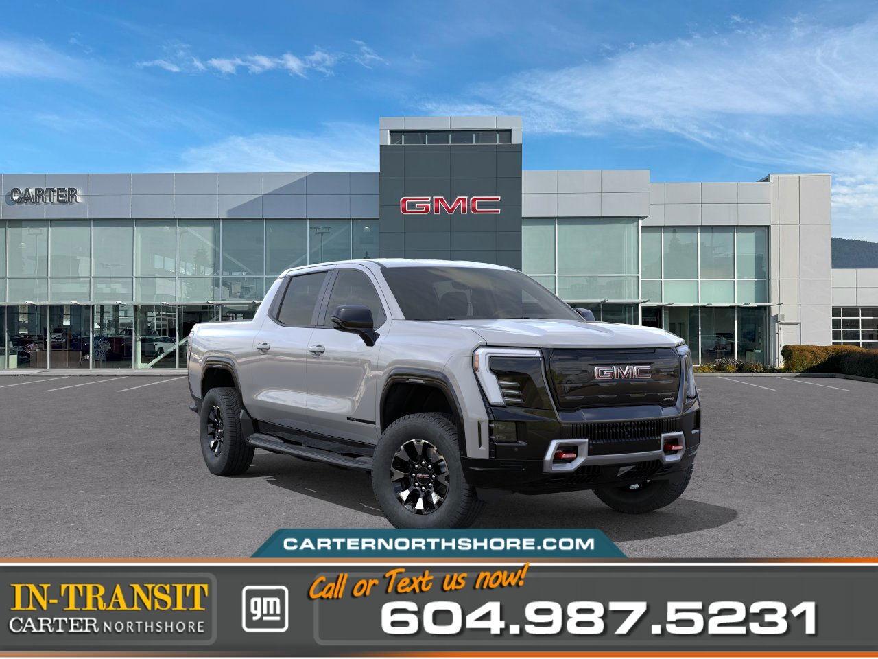 All Wheel Drive, 18" Aluminum Wheels, At4 Premium Package, 16.8 " Diagonal Premium Gmc Infotainment, Bose Premium Speaker System, Dual Zone Automatic Climate Control, Super Cruise Package, Front Skid Plate, Bed View Camera, Reverse Automatic Braking & HD Surround Vision. Test Drive Today!  WHY CARTER GM NORTHSHORE? - An unrivalled vehicle purchasing experience! - Exceeding our loyal customers expectations since 1990 - 4.7 Google star rating (with 1,700+ customer reviews) - CarGurus Top-Rated Dealer 2025 Award - CarGurus Top Value Dealer 2025 Award - Vehicle trades welcome! Best price guaranteed! - We provide upfront pricing, zero hidden fees, and 100% transparency - Fast approvals and 99% acceptance rates (no matter your current credit status!) - Multilingual staff (many languages spoken) - Comfortable non-pressured environment with in-store television, WIFI and a childrens play area!  Were here to help you drive the vehicle you want, the vehicle you deserve!  QUESTIONS? GREAT! WEVE GOT ANSWERS! To speak with a friendly vehicle specialist - CALL NOW! (Doc. Fee: $598.00 Dealer Code: D5505)