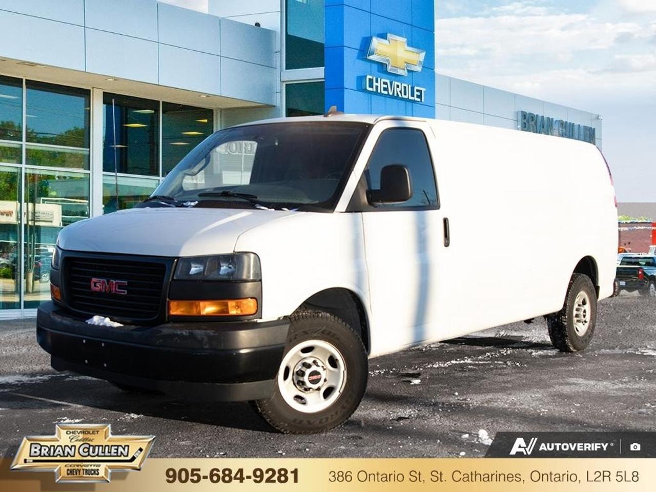 <span style=color:rgb  58 , 58 , 58  ><strong>Special Sale price listed is available to finance purchases only on approved credit. Price of vehicle may differ with other forms of payment. </strong></span>
The 2024 GMC Savana Cargo Van 2500 Extended Wheelbase in pristine White boasts a rear-wheel drive handling precision suited perfectly for your business needs. Designed for those who require reliable performance and abundant cargo space, this commercial van pairs its solid build with impressive capability.
The exterior in classic White presents a professional and clean look, making it an ideal fit for any business fleet or individual enterprise. Step inside, and youll find an interior engineered for comfort and utility. Standard air conditioning ensures a comfortable driving experience, whether in city traffic or on long hauls. Power windows add convenience, while heated mirrors enhance visibility on those colder Canadian mornings.
Equipped with an automatic transmission, the van simplifies the drive, allowing you to focus on the tasks at hand. Modern technology finds its place with a backup camera that enhances safety while maneuvering in tight spaces or crowded job sites. Together with critical features like heated mirrors, these enhancements prioritize your clarity and peace of mind on the road.
Perfect for business owners, contractors, or anyone in need of a reliable commercial vehicle, the 2024 GMC Savana Cargo Van is a hardworking partner ready to tackle any challenge. Contact us today to learn more about the Savanas capabilities and how it can meet your exact needs.