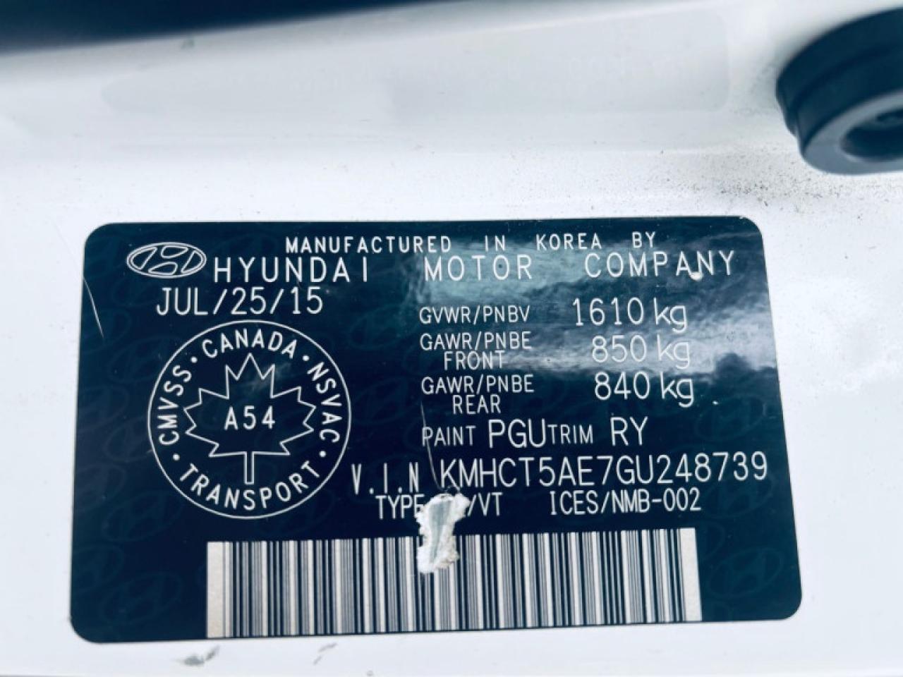 2016 Hyundai Accent SE 4dr Sedan Photo