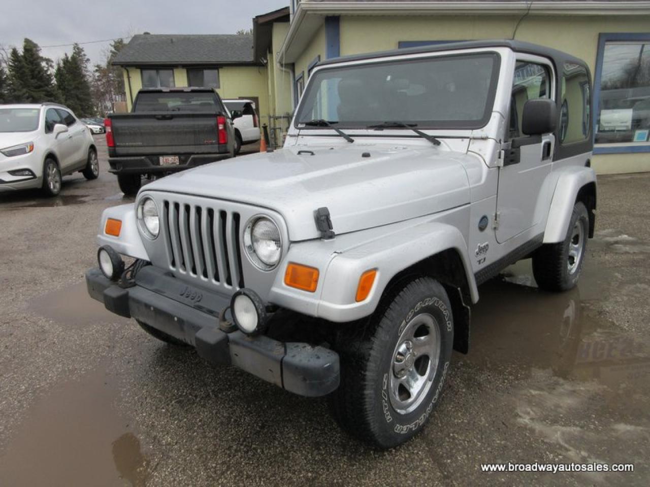 Used 2003 Jeep TJ FUN-TO-DRIVE SPORT-MODEL 4 PASSENGER 4.0L - V6.. 4X4-SYSTEM.. LEATHER.. REMOVEABLE-HARD-TOP... for sale in Bradford, ON