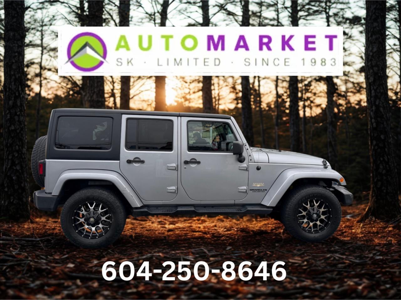Used 2015 Jeep Wrangler BLOWOUT SALE UNLIMITED SAHARA 4X4 NAVI,BLUETOOTH,LOADED! WARRNTY! for sale in Langley, BC