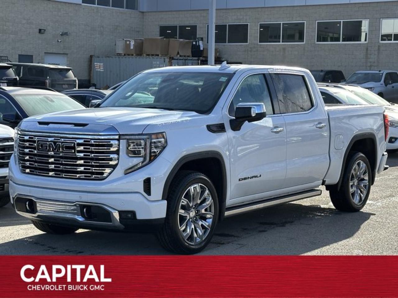This GMC Sierra 1500 boasts a Gas V8 6.2L/376 engine powering this Automatic transmission. ENGINE, 6.2L ECOTEC3 V8 (420 hp [313 kW] @ 5600 rpm, 460 lb-ft of torque [624 Nm] @ 4100 rpm); featuring Dynamic Fuel Management, Wireless, Apple CarPlay / Wireless Android Auto, Wireless Charging.*This GMC Sierra 1500 Comes Equipped with These Options *Wipers, front rain-sensing, Windows, power rear, express down, Windows, power front, drivers express up/down, Window, power, rear sliding with rear defogger, Window, power front, passenger express up/down, Wi-Fi Hotspot capable (Terms and limitations apply. See onstar.ca or dealer for details.), Wheels, 20 x 9 (50.8 cm x 22.9 cm) multi-dimensional polished aluminum, Wheelhouse liners, rear (Deleted with (PCP) Denali CarbonPro Edition.), Wheel, 17 x 8 (43.2 cm x 20.3 cm) full-size, steel spare, USB Ports, 2, Charge/Data ports located inside centre console.* Stop By Today *For a must-own GMC Sierra 1500 come see us at Capital Chevrolet Buick GMC Inc., 13103 Lake Fraser Drive SE, Calgary, AB T2J 3H5. Just minutes away!