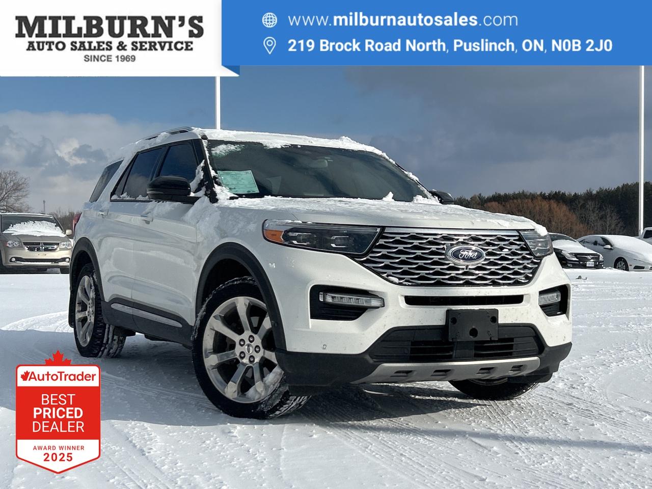 2020 Ford Explorer Platinum AWD   Nav  Pano Roof  Heated/Cooled Seats Photo