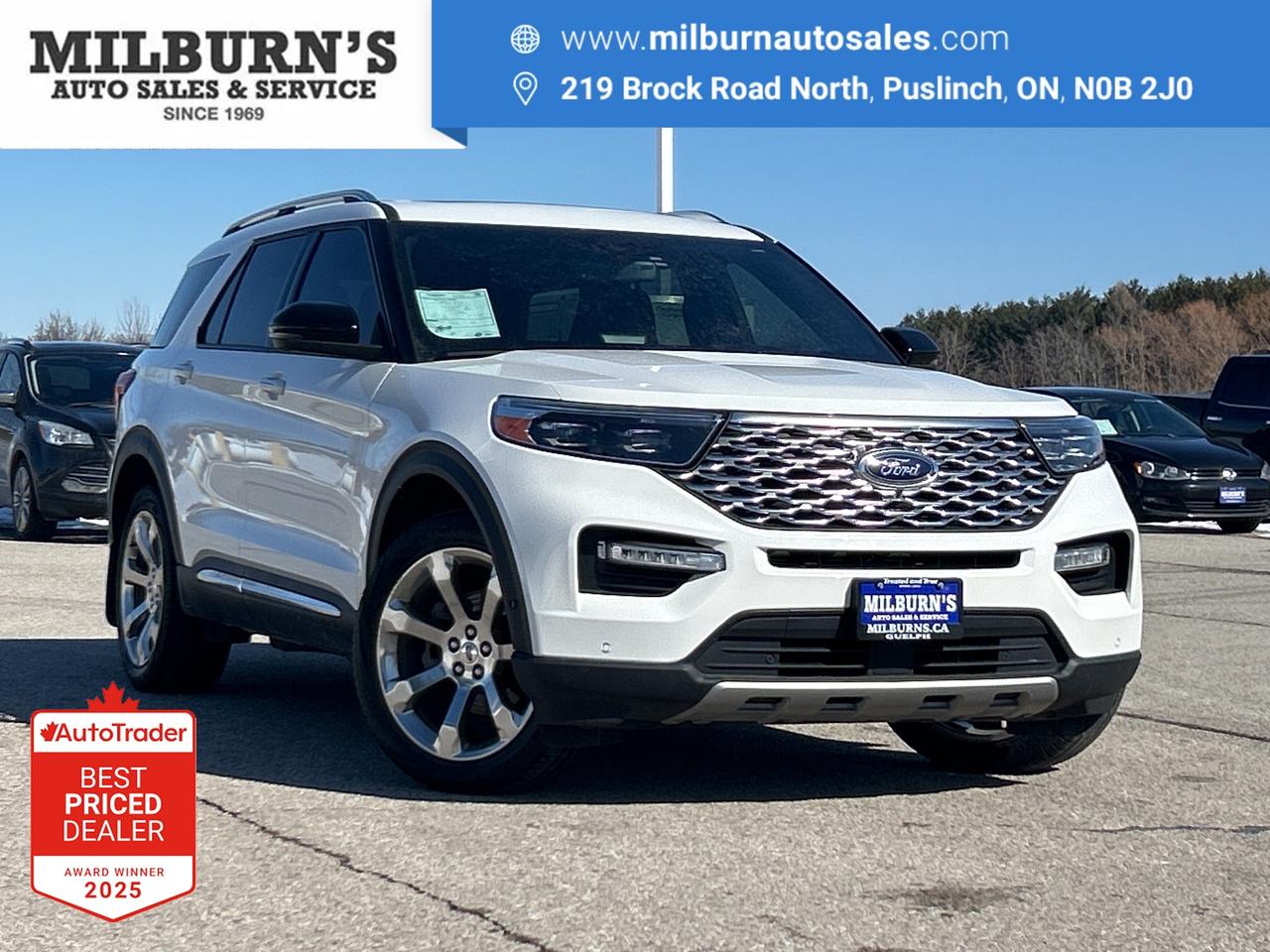 2020 Ford Explorer Platinum AWD   Nav  Pano Roof  Heated/Cooled Seats Photo0