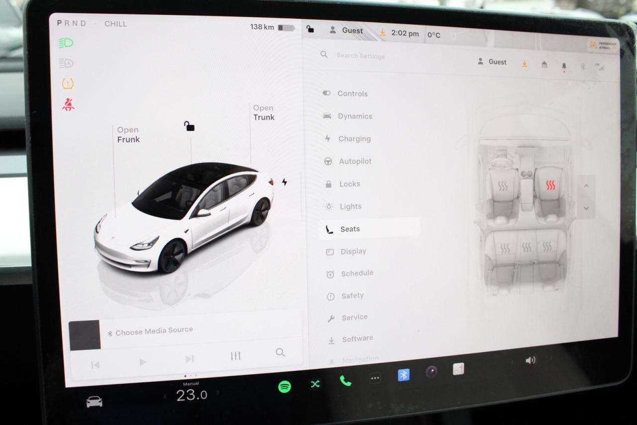 2023 Tesla Model 3 Standard Range Plus White Interior Photo