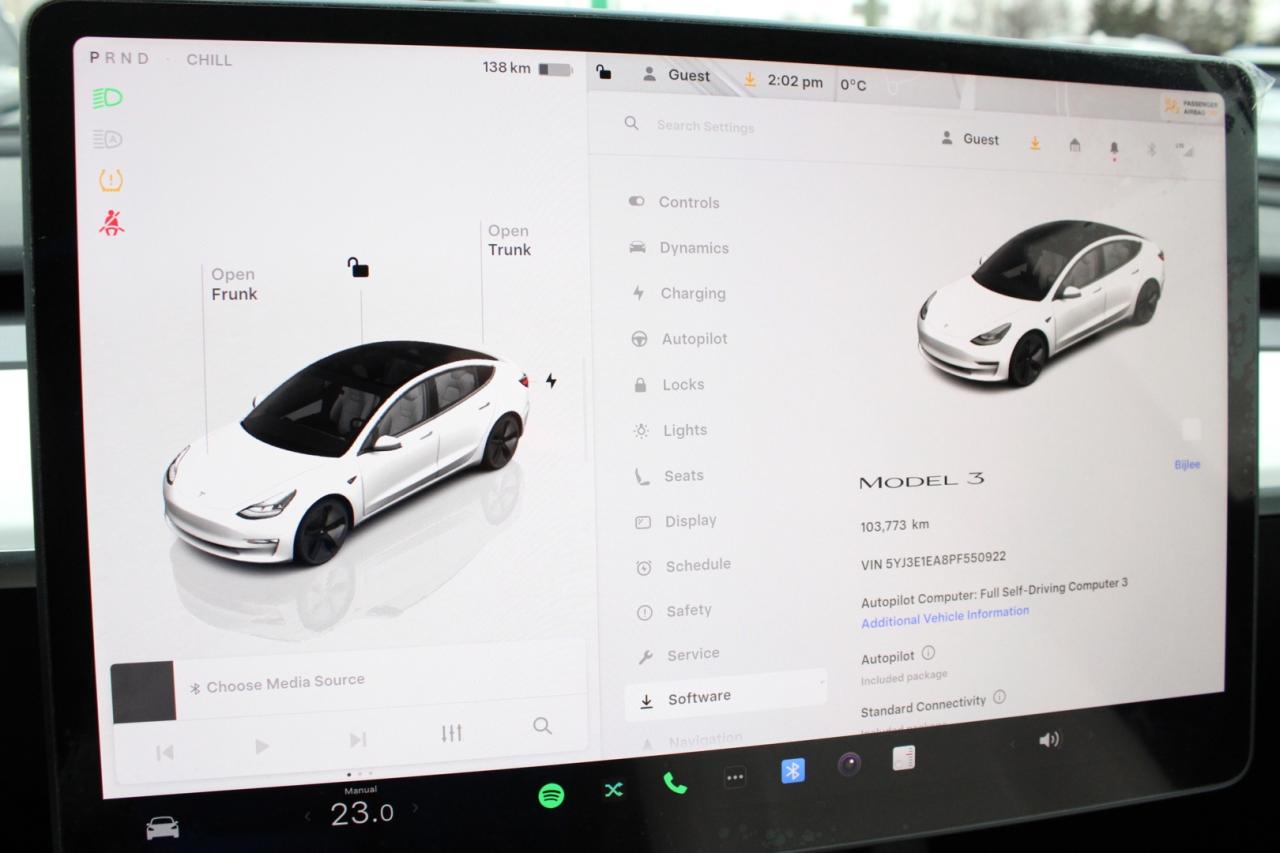 2023 Tesla Model 3 Standard Range Plus White Interior Photo