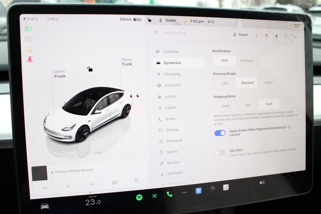 2023 Tesla Model 3 Standard Range Plus White Interior Photo