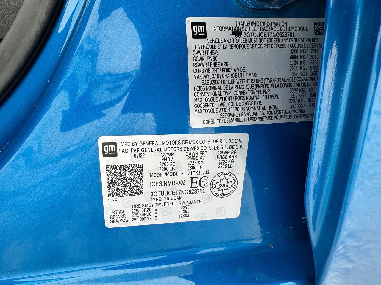 2022 GMC Sierra 1500 Elevation Diesel 4x4 Crew Sunroof Htd Leather BOSE Photo