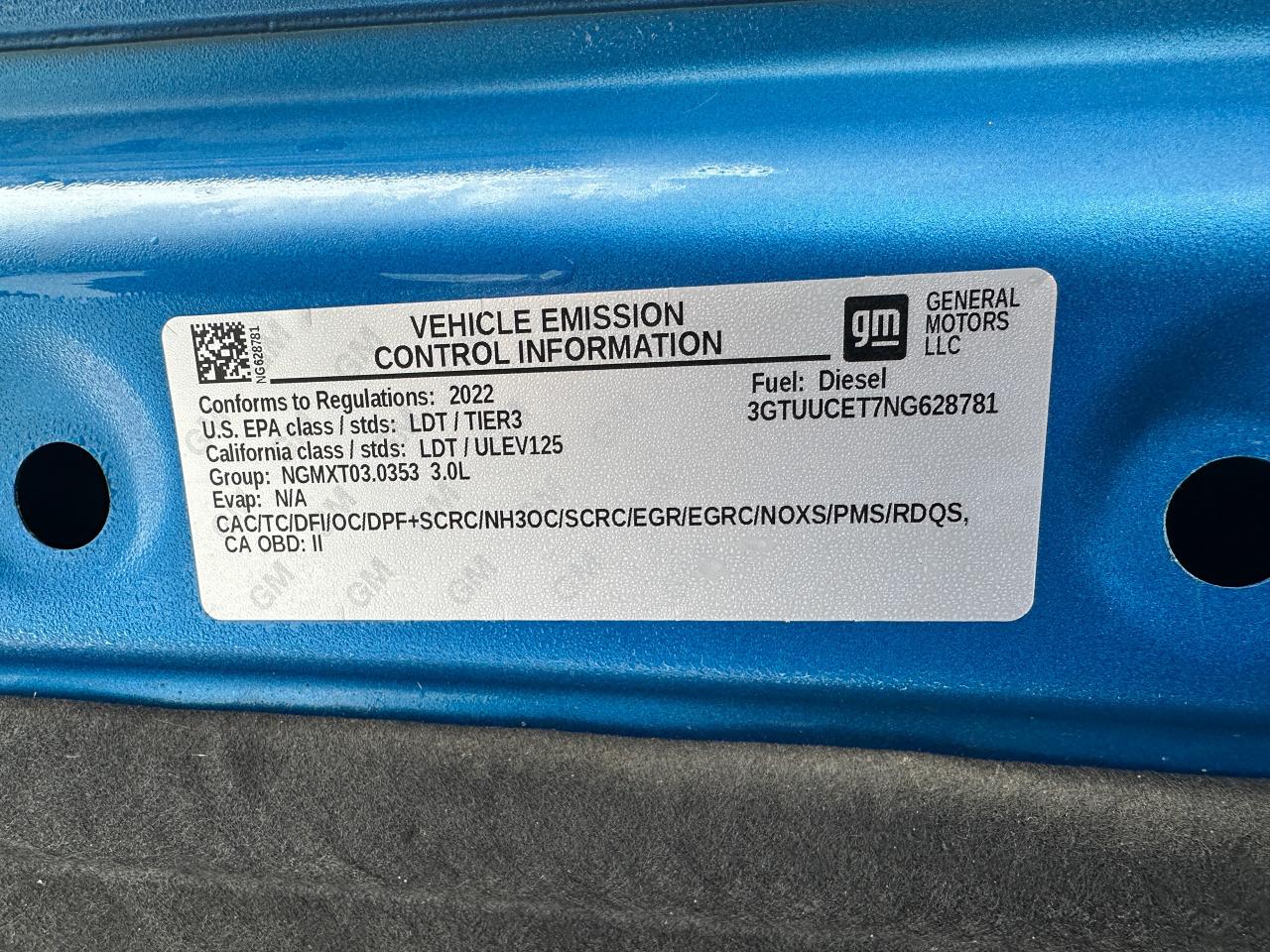 2022 GMC Sierra 1500 Elevation Diesel 4x4 Crew Sunroof Htd Leather BOSE Photo