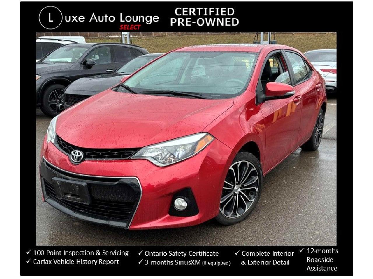 2016 Toyota Corolla S - LOW KM, AUTO, LEATHER, SUNROOF, HEATED SEATS!