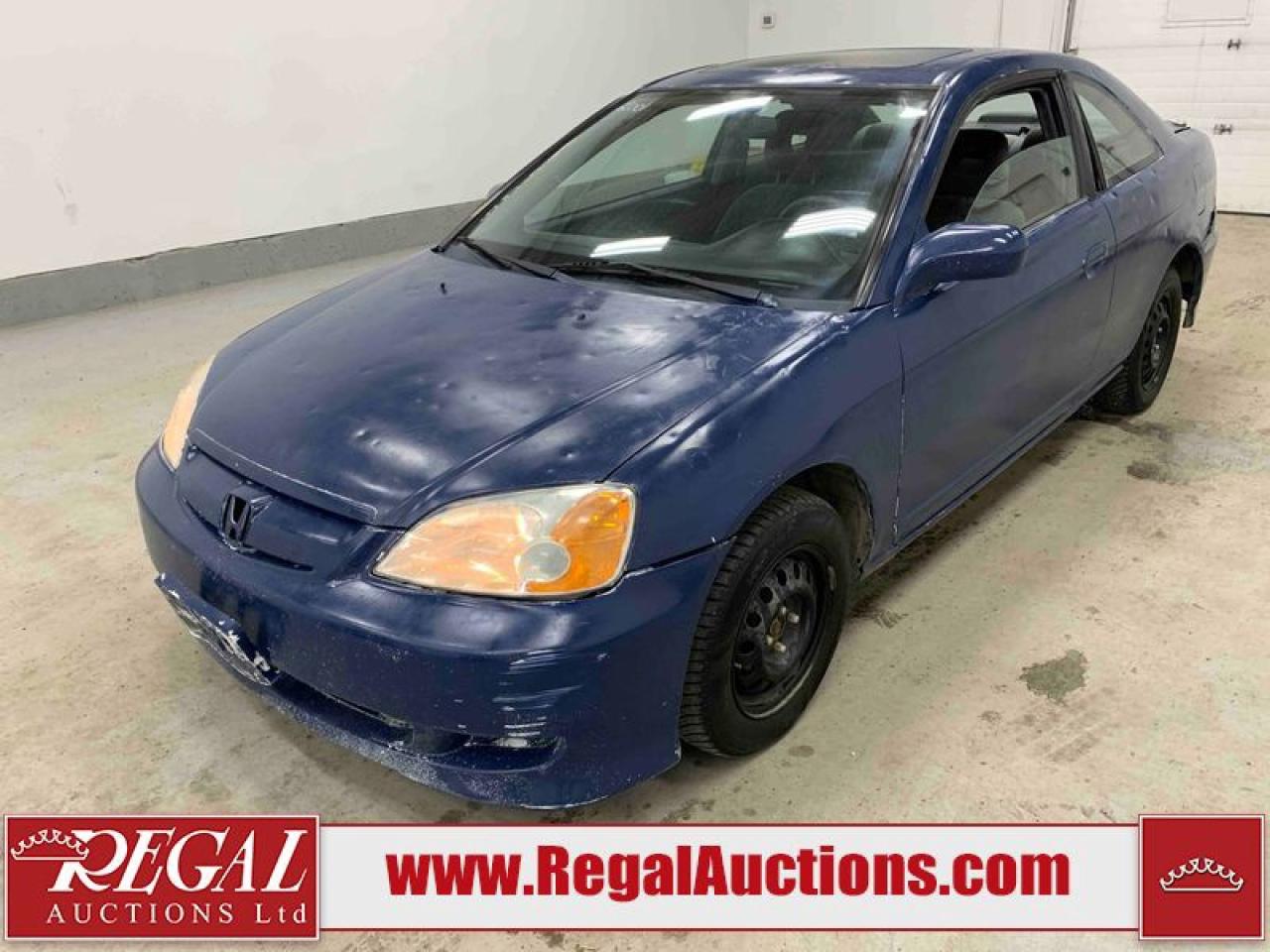 OFFERS WILL NOT BE ACCEPTED BY EMAIL OR PHONE - THIS VEHICLE WILL GO ON TIMED ONLINE AUCTION on Tuesday January 20.<br><br/>VEHICLE DESCRIPTION <br/>Stock #: 14565 <br/>Lot #: 452X <br/>Reserve Price: Unreserved <br/>CarProof Report: Available at www.RegalAuctions.com <br/><br/>IMPORTANT DECLARATION <br/>Announcement: Non-specific auctioneer announcement. <br/>Hail Damage: Hail Damage. <br/>Rebuilt Status: This vehicle has been rebuilt from salvage. <br/>Unreserved: This vehicle has no reserve price and will sell to the highest bid. <br/> *AIRBAG LIGHT ON* *PANELS REPAINTED* *RADIO REQUIRES CODE*  <br/> Live Online Bidding: This vehicle will be available for bidding over the internet, visit www.RegalAuctions.com to register. <br/> <br/>The simple solution to selling your car or truck. Bring your clean vehicle in with your Drivers License and current Registration and well put it on the auction block at our next sale.<br/><br/>www.RegalAuctions.com
