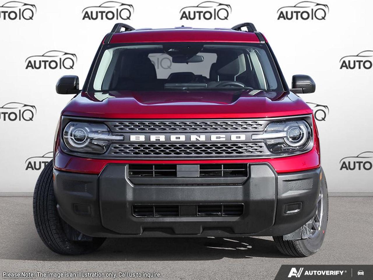 2025 Ford Bronco Sport Big Bend Equipment Group 200A|RUBY RED METALLIC TC|CLOTH W/EASY CLEAN MATERIAL ROAST|ORDER CODE      200A|1.5L ECO ENG|8-SPD AUTO|PWR MOONROOF|BLACK DIAMOND OFF ROAD PKG|CONVENIENCE PKG|FLR LINERS FR-RR W/O CR Photo