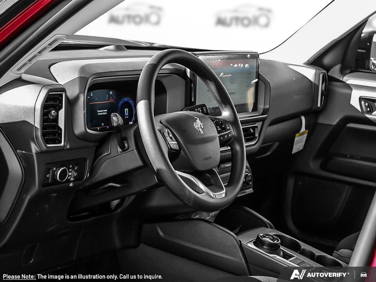 2025 Ford Bronco Sport Big Bend Equipment Group 200A|RUBY RED METALLIC TC|CLOTH W/EASY CLEAN MATERIAL ROAST|ORDER CODE      200A|1.5L ECO ENG|8-SPD AUTO|PWR MOONROOF|BLACK DIAMOND OFF ROAD PKG|CONVENIENCE PKG|FLR LINERS FR-RR W/O CR Photo