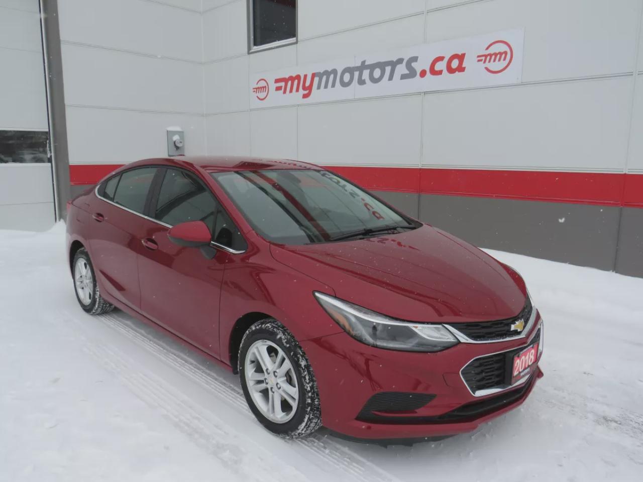Used 2018 Chevrolet Cruze LT (**SAFETY/CERTIFIED**ALLOY RIMS**POWER SEATS**REMOTE START**DIGITAL TOUCHSCREEN**PUSH BUTTON START**HEATED SEATS**REVERSE CAMERA**CRUISE CONTROL**BLUETOOTH**) for sale in Tillsonburg, ON