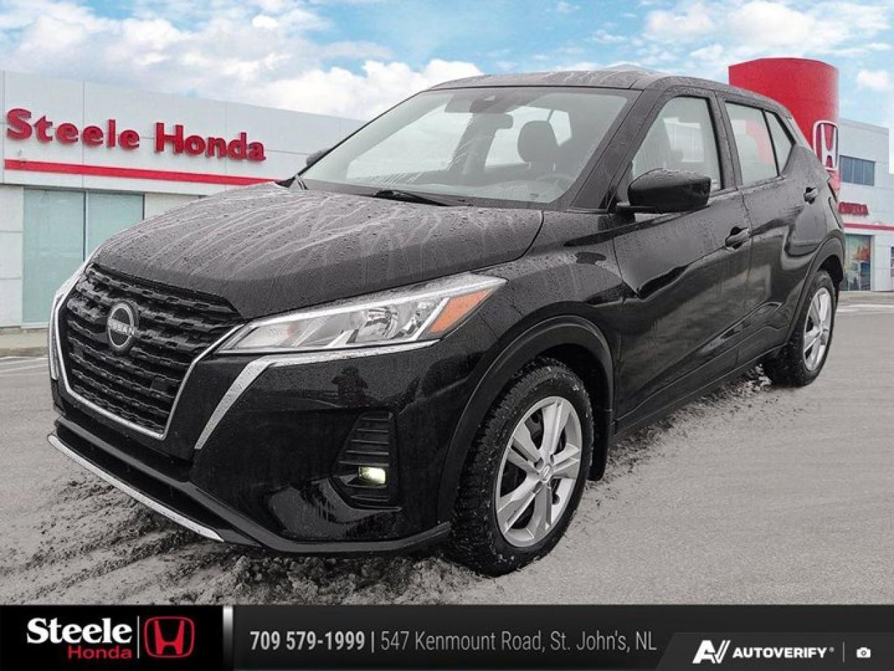 New Price!Recent Arrival!Odometer is 31235 kilometers below market average!2022 Nissan Kicks S FWD*VALUE MARKET PRICING*.Certification Program Details: This Pre-owned vehicle has undergone a 150+ point inspection. Completed with a fresh oil change, Professional detail and full tank of gas. Free CARFAX provided. Backed by 30 day dealer guarantee.If you are looking for a sporty sedan, truck, crossover or anything in between, you can be sure to get a great pre-owned vehicle at Steele Honda.Our Core Values are aligned with how we conduct business and how we cultivate success. We believe in doing the right thing, with integrity and transparency. We are committed to excellence and delivering the best experience for customers and employees.