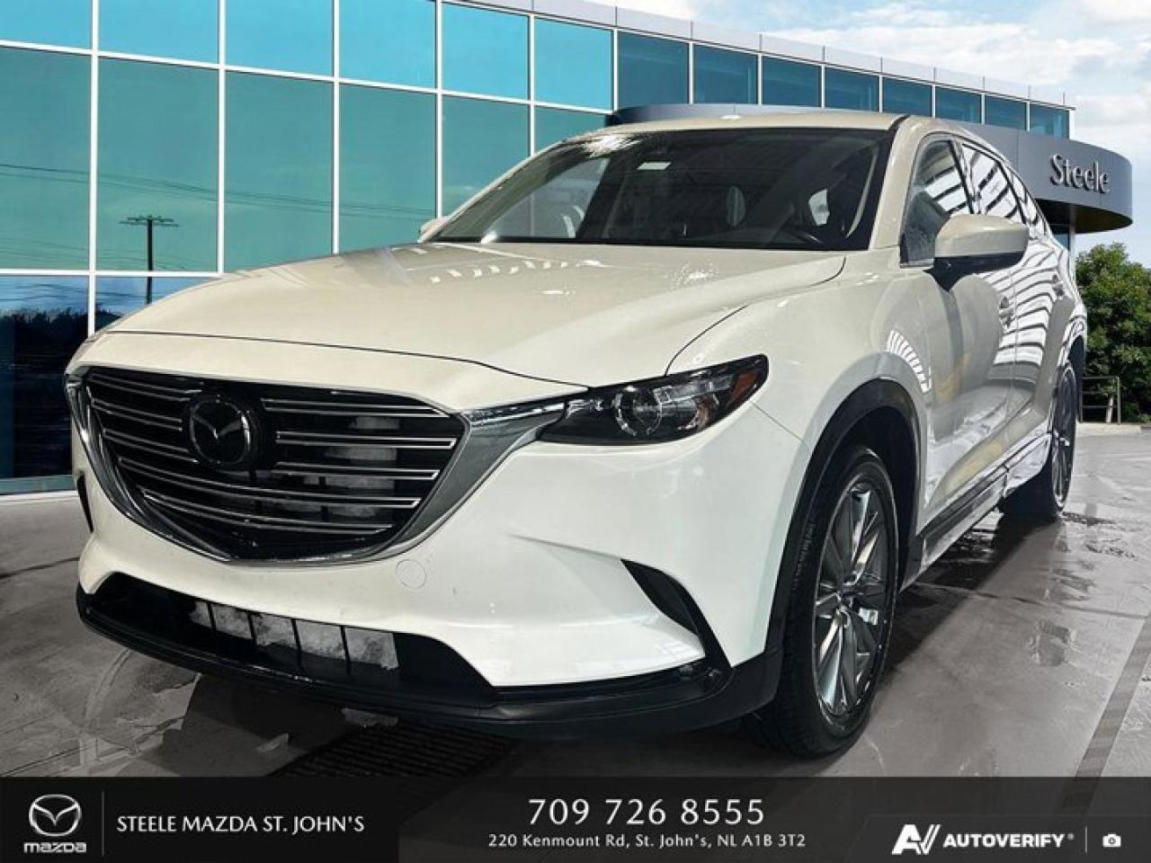 NEW PRICE!!Looking for a spacious and reliable 7-passenger SUV?? Look no further than this Used 2021 Mazda CX-9 GS-L! With an odometer reading of 71,011 kilometers, this vehicle is equipped with a powerful Gasoline Engine: Intercooled Turbo Regular Unleaded I-4 2.5 L/152 and AWD 6-Speed Automatic transmission. This means youll have the power and control to tackle any road or weather condition with ease.Inside, youll find a range of convenient features including a radio with AM/FM/HD w/6 speakers, a 9-inch colour touchscreen display with MAZDA CONNECT, Bluetooth connectivity, Apple CarPlay and Android Auto compatibility. The heated front bucket seats provide comfort on those chilly mornings, while the power adjustable drivers seat ensures you can find the perfect driving position every time.With excellent fuel efficiency in both city and highway driving (12 KM/L city / 9 KM/L highway), this Mazda CX-9 GS-L is the perfect blend of performance and practicality. Dont miss out on this fantastic deal - come test drive it today at Steele Mazda St. Johns!